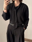 شومیز مشکی ساده